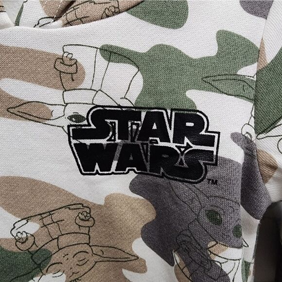 Nwt Boy or Girl Unisex Star Wars Baby Yoda Hoodie and Joggers Set, size 18 month - Picture 4 of 8